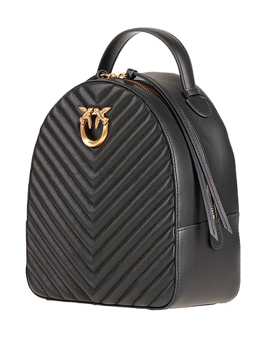 PINKO Rucksacks Black 100% Calfskin
