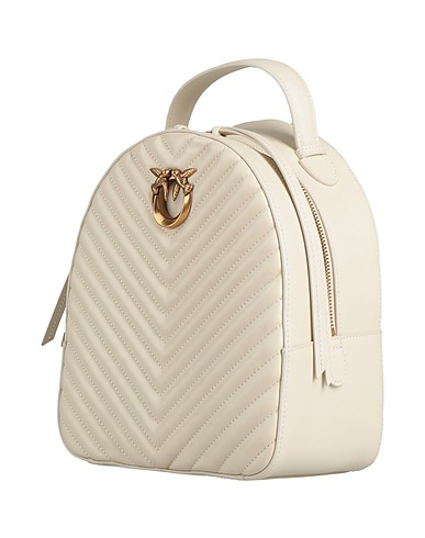 PINKO Rucksacks Cream 100% Calfskin