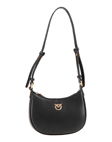 PINKO Shoulder bag Black Calfskin