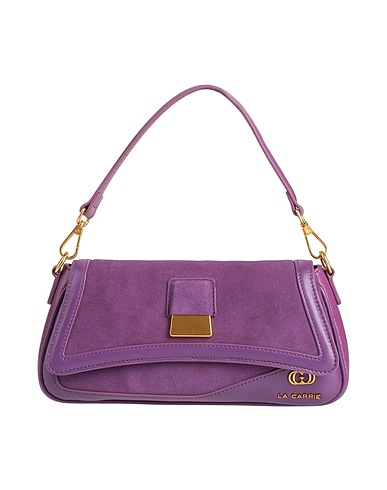 LA CARRIE Borsa a mano Viola Pelle