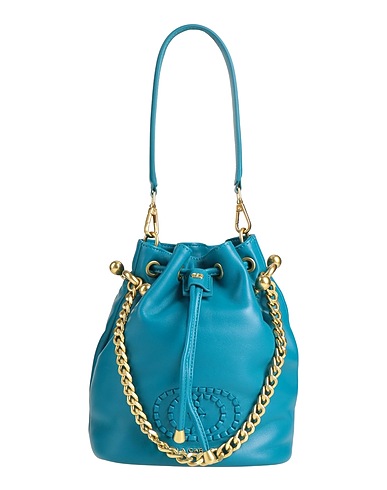LA CARRIE Handbag Deep teal Leather