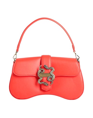 JUST CAVALLI Handbag Tomato red 100% Polyester, Polyurethane resin