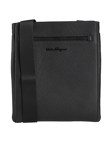 FERRAGAMO Umhängetasche Schwarz Kalbsleder