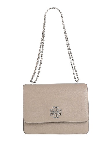 TORY BURCH Shoulder bag Taupe Leather