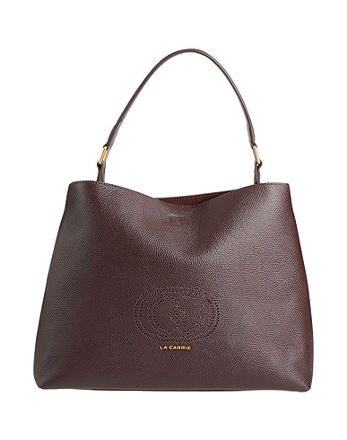LA CARRIE Handbag Chocolate brown Leather