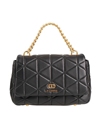 LA CARRIE HANDBAGS Black Leather