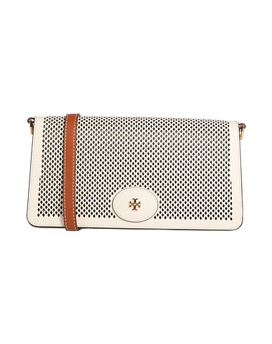 TORY BURCH Across-body bag Off white Leather