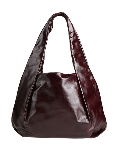 SANDRO Shoulder bag Chocolate brown 100% Cowhide