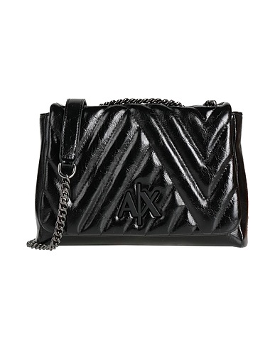 ARMANI EXCHANGE Borsa a tracolla Nero 100% Poliestere, Poliuretano