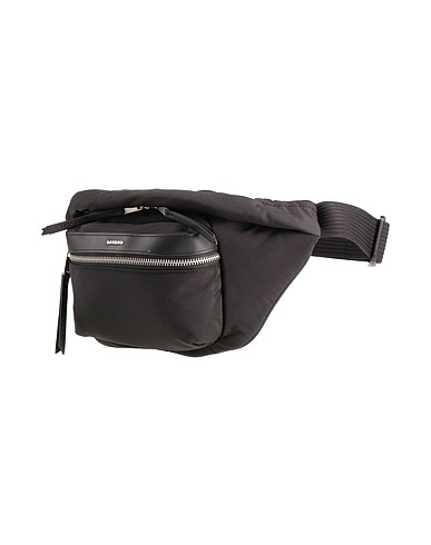 SANDRO Belt Bags Black Polyester, Polyamide, Cowhide