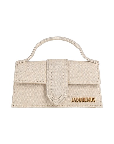 JACQUEMUS Handbag Beige 49% Linen, 33% Cotton, 18% Acrylic