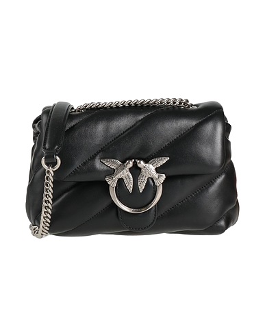 PINKO Across-body bag Black Sheepskin