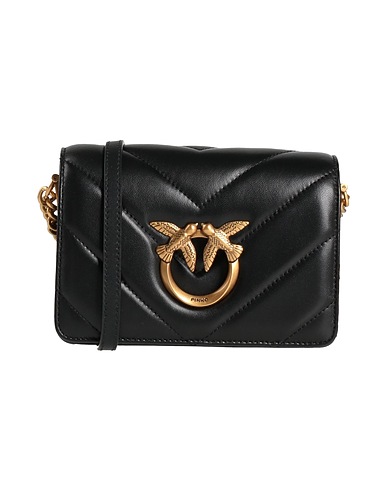 PINKO Cross-body bags Black Sheepskin