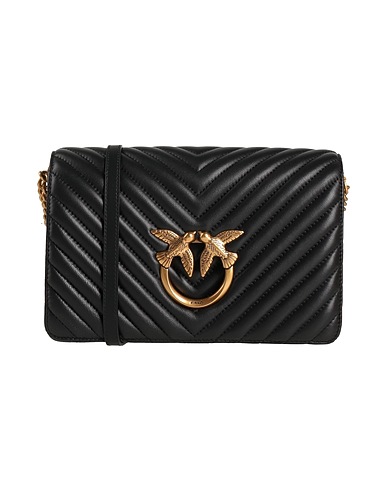 PINKO Cross-body bags Black Sheepskin