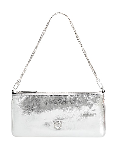 PINKO Handbag Silver Leather