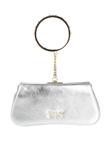 PINKO Handbag Silver Leather
