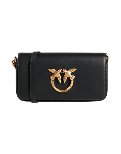 PINKO Cross-body bags Black Calfskin