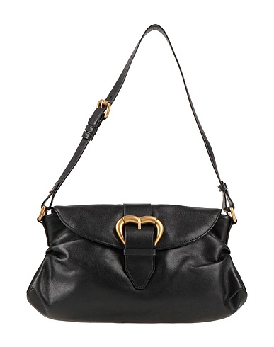 PINKO Shoulder bag Black Calfskin