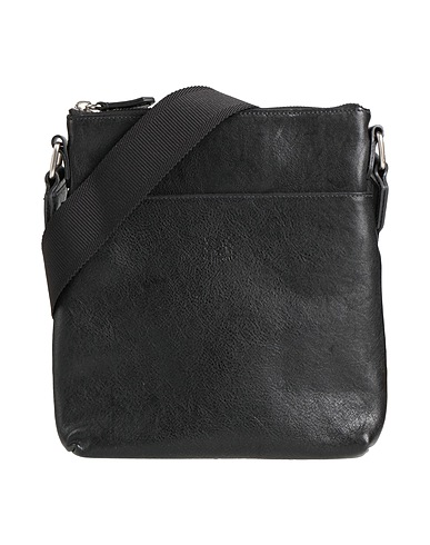 IL BISONTE Cross-body bags Black Leather