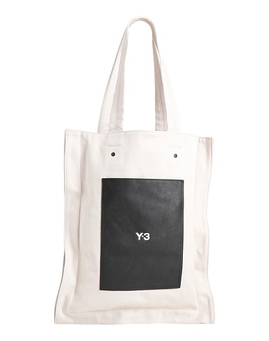 Y-3 숄더백 오프 화이트 100% 오가닉 코튼