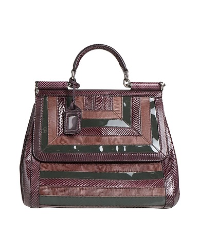 DOLCE&GABBANA Handbag Dark purple Leather