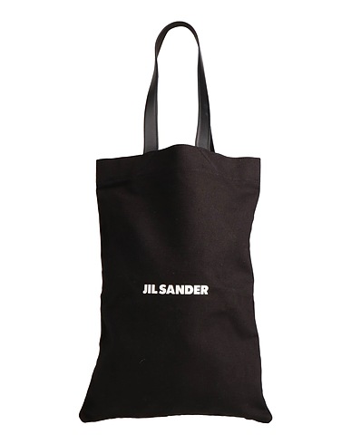 JIL SANDER Shoulder bag Black Textile fibres, Calfskin