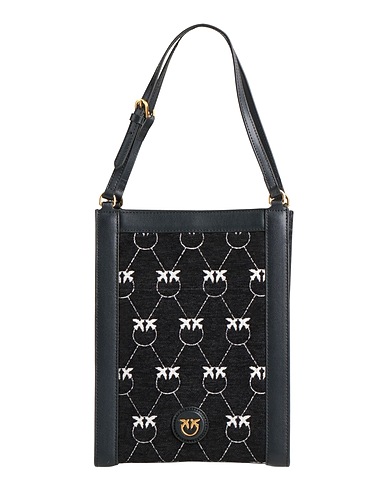 PINKO Borsa a mano Nero 90% Pelle di bovino, 10% Poliuretano, Poliestere, Cotone