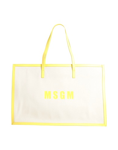 MSGM Handbag Cream 90% Textile fibres, 10% Polyurethane