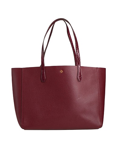 TORY BURCH Handbag Burgundy Leather