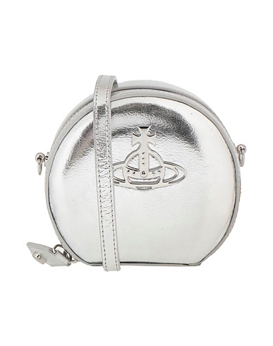 VIVIENNE WESTWOOD Cross-body bags Silver Textile fibers