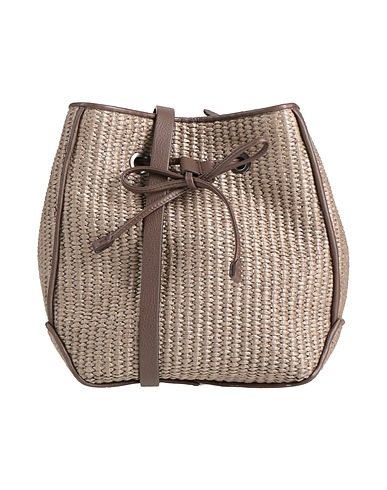 BRUNELLO CUCINELLI Across-body bag Khaki 55% Cotton, 45% Polyamide