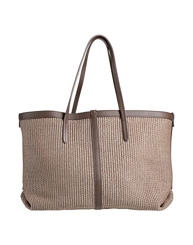 BRUNELLO CUCINELLI Handbag Khaki 55% Cotton, 45% Polyamide