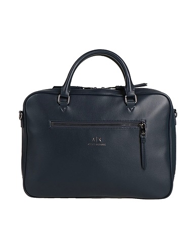 ARMANI EXCHANGE Handbag Navy blue 100% Polyester, Polyurethane