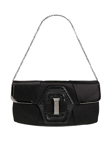 TOD'S Handbag Black Textile fibres, Leather