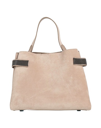 BRUNELLO CUCINELLI Handbag Light grey Leather