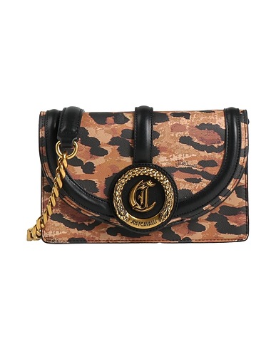 JUST CAVALLI Across-body bag Brown 100% Polyester