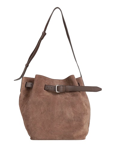 BRUNELLO CUCINELLI Shoulder bag Dark brown Leather