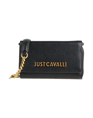 JUST CAVALLI Across-body bag Black 100% Polyester