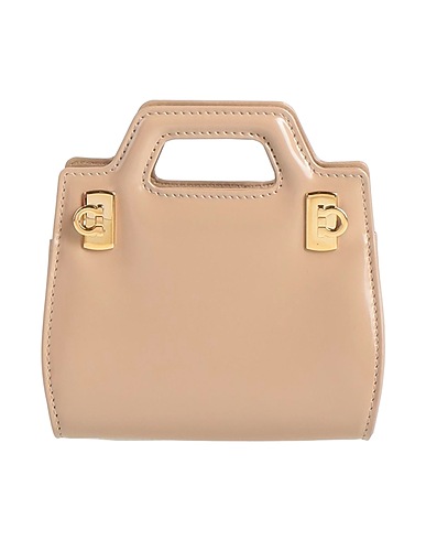 FERRAGAMO Handbag Sand Calfskin