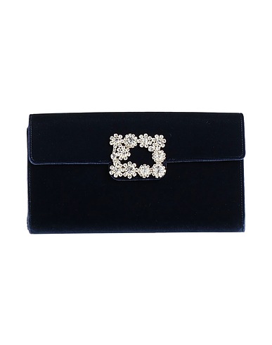 ROGER VIVIER Handbag Midnight blue Textile fibres