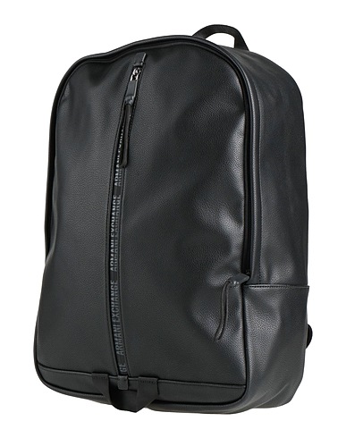ARMANI EXCHANGE Rucksacks Black 100% Polyester, Polyurethane