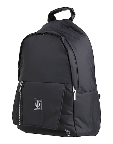 ARMANI EXCHANGE Backpacks Black 100% Polyamide, Polyester