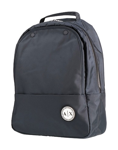 ARMANI EXCHANGE Backpacks Midnight blue 100% Polyester