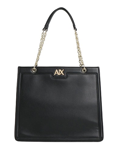ARMANI EXCHANGE Handbag Black 100% Polyester, Polyurethane