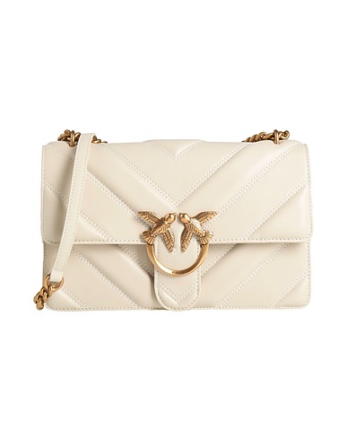 PINKO Across-body bag Ivory 100% Cow leather