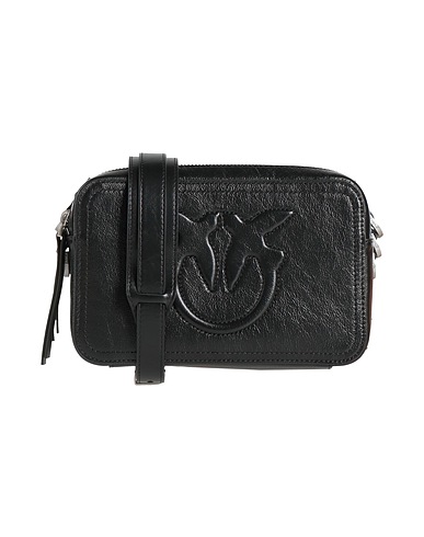 PINKO Cross-body bags Black Calfskin