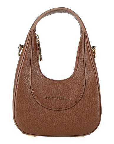 CHIARA FERRAGNI Handbag Chocolate brown 100% Polyester, Polyurethane resin