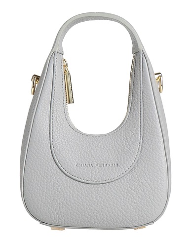 CHIARA FERRAGNI Handbag Grey 100% Polyester, Polyurethane resin