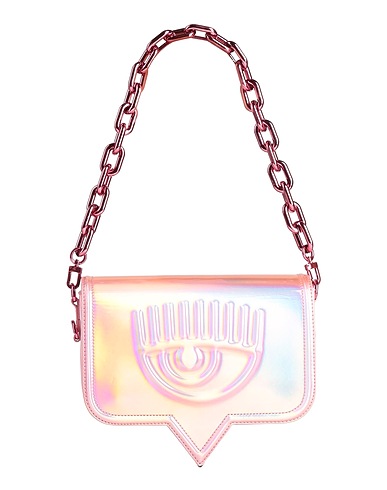 CHIARA FERRAGNI Shoulder bag Pink 100% Polyester, Polyurethane resin