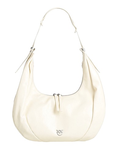 PINKO Shoulder bag Ivory Calfskin